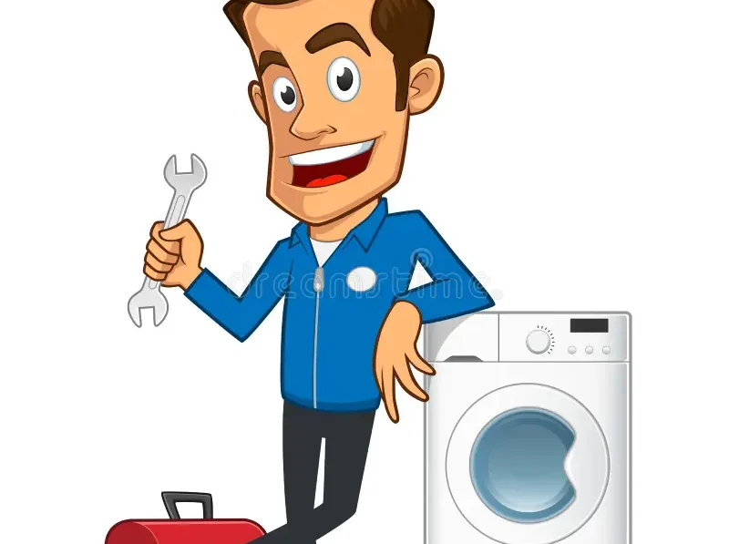 technician appliance repair expert has toolbox washing machine 58668138
